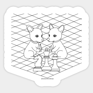 Chess! Coloring Your Own T-shirt Sticker